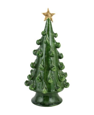 VIETRI Foresta Green Medium Tree with Gold Star