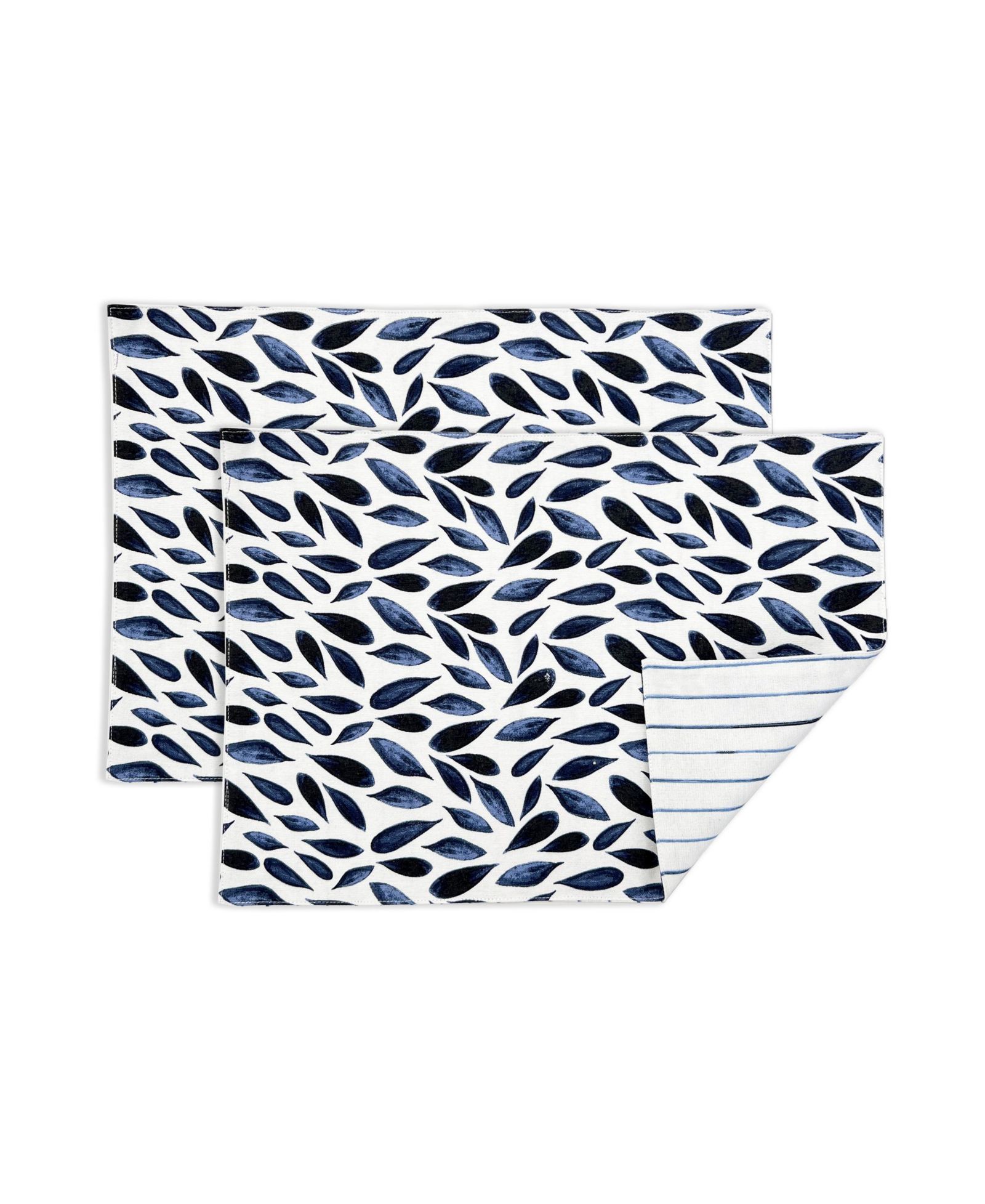 Подставки для сервировки Lenox Bay Leaf Stripe, набор из 2 шт.