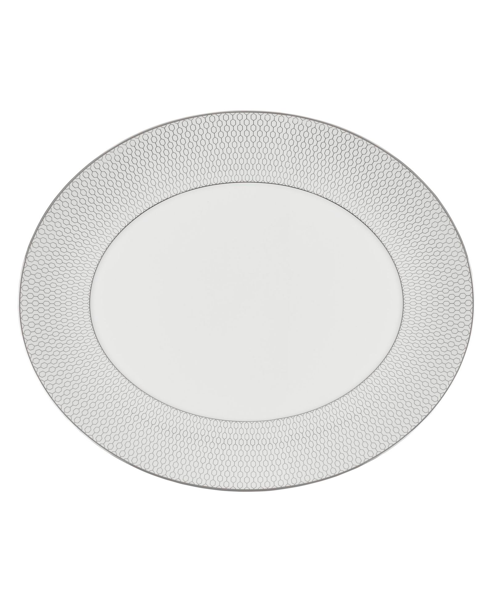 Wedgwood Gio Platinum овальное блюдо для подачи 13"