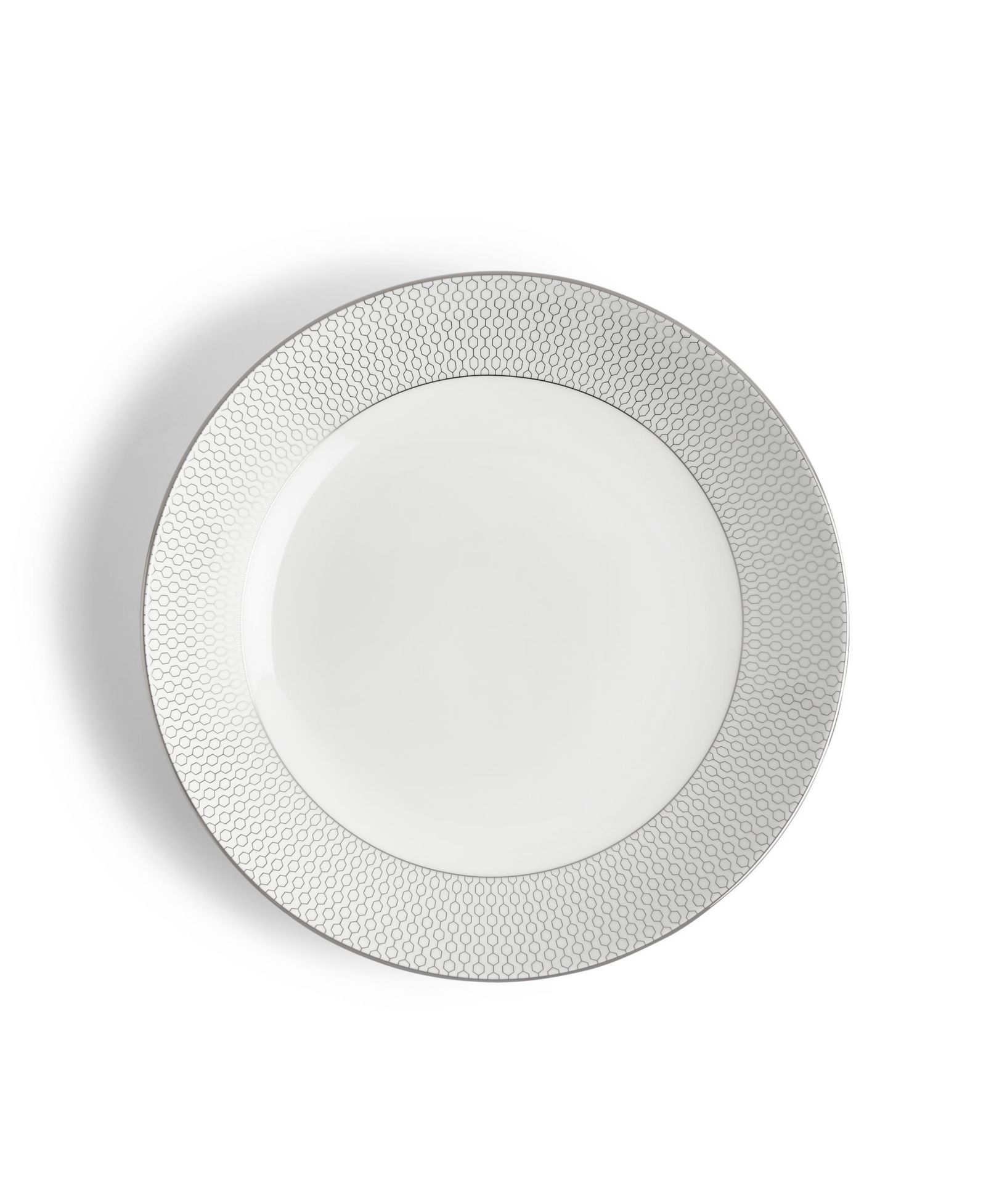 Wedgwood Gio Platinum, суповая тарелка для пасты, 9,4"