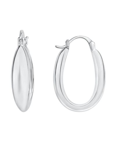 Серьги-кольца And Now This High Polished Oval