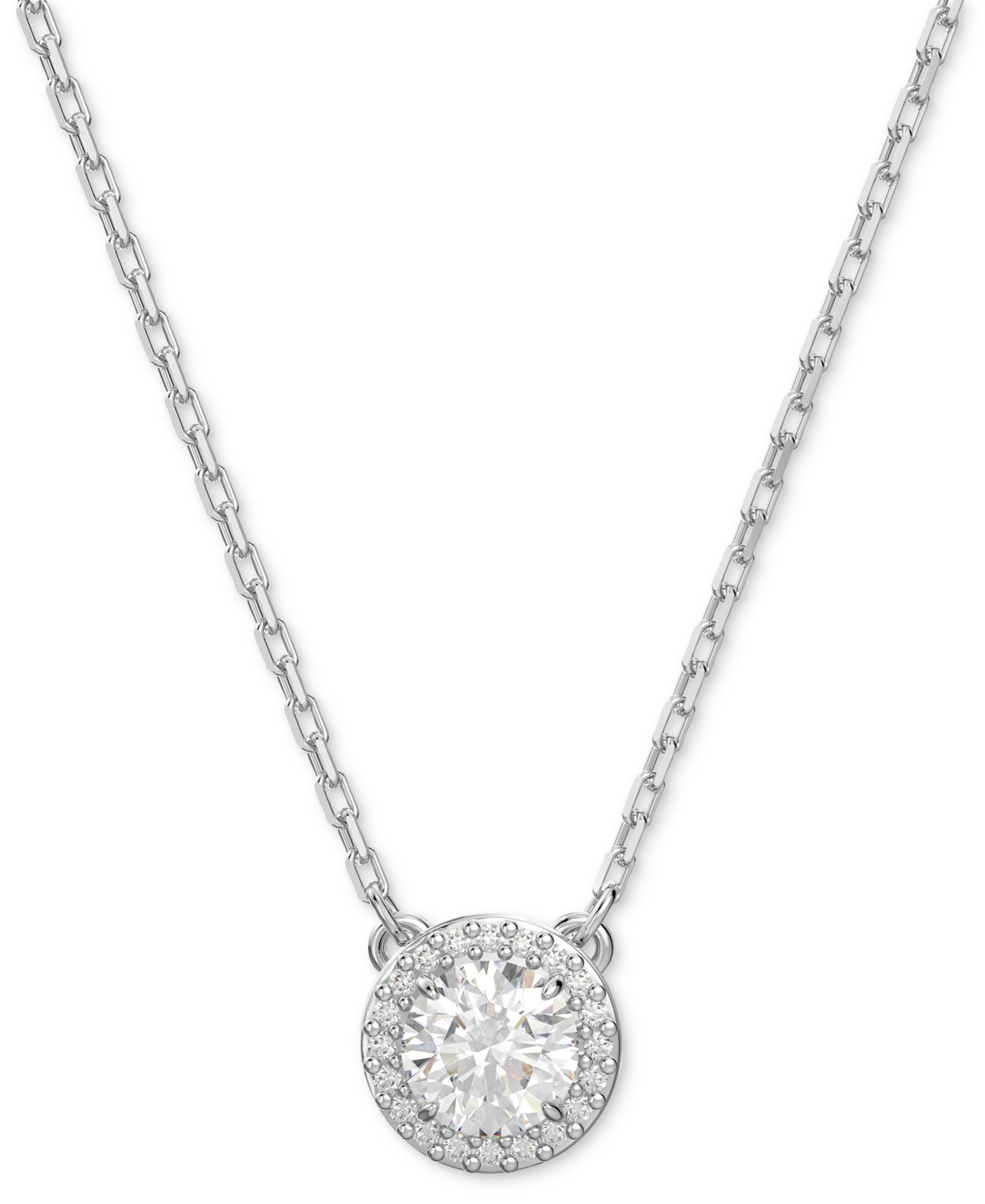 Колье-подвеска Swarovski Silver-Tone Constella Crystal, 14-7/8" + 3" extender