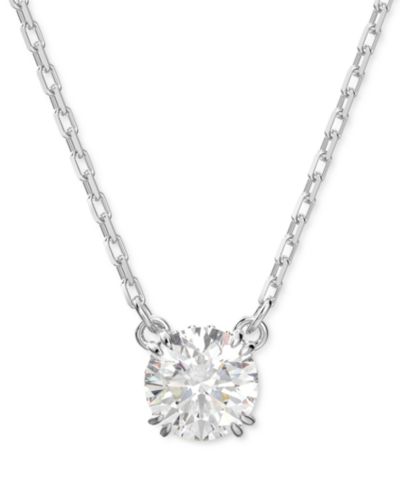 Подвеска Swarovski Silver-Tone Constella Crystal, 14-7/8" + 2" удлинитель