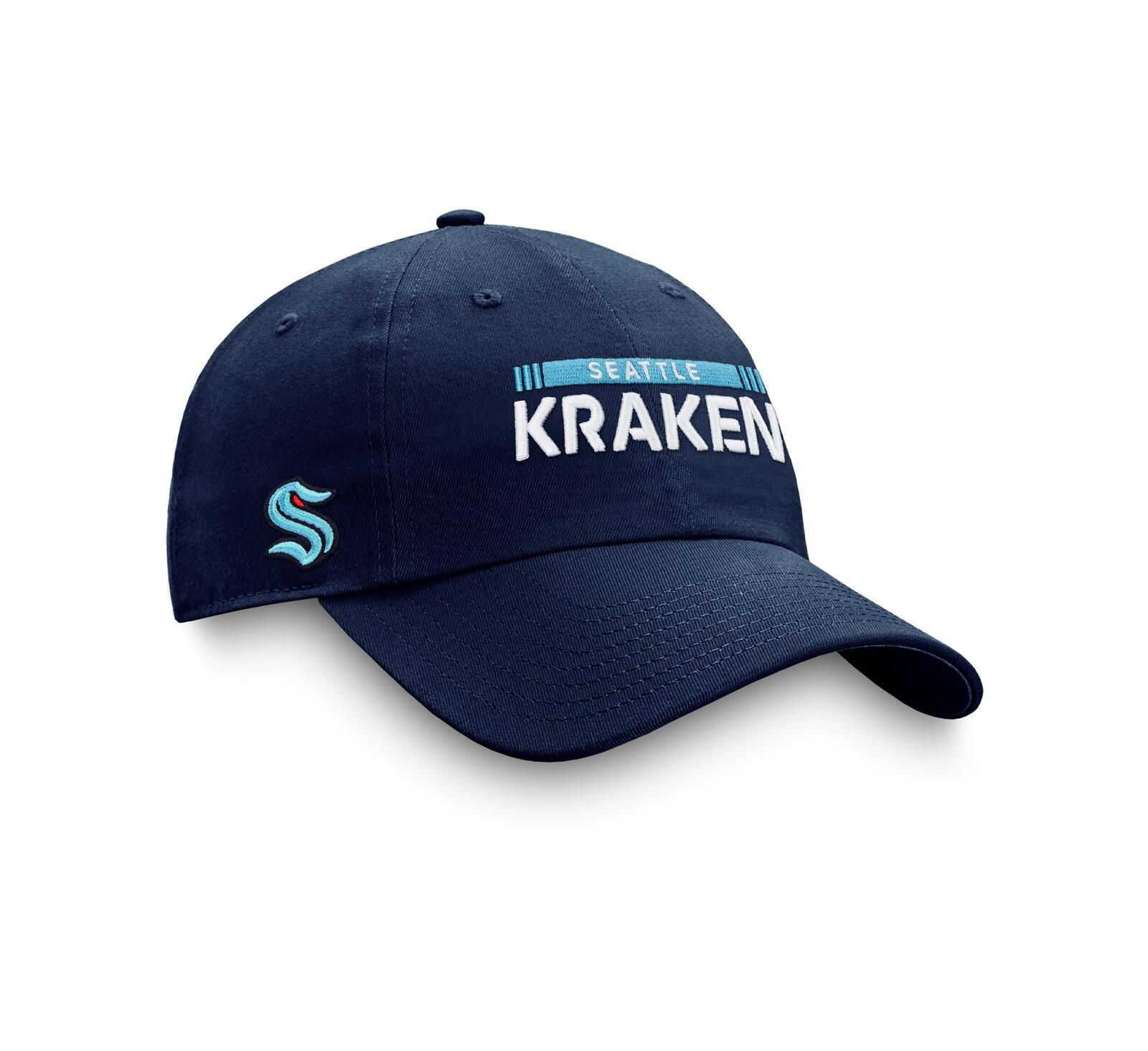 Men's Fanatics Deep Sea Blue Seattle Kraken Authentic Pro Rink Adjustable Hat