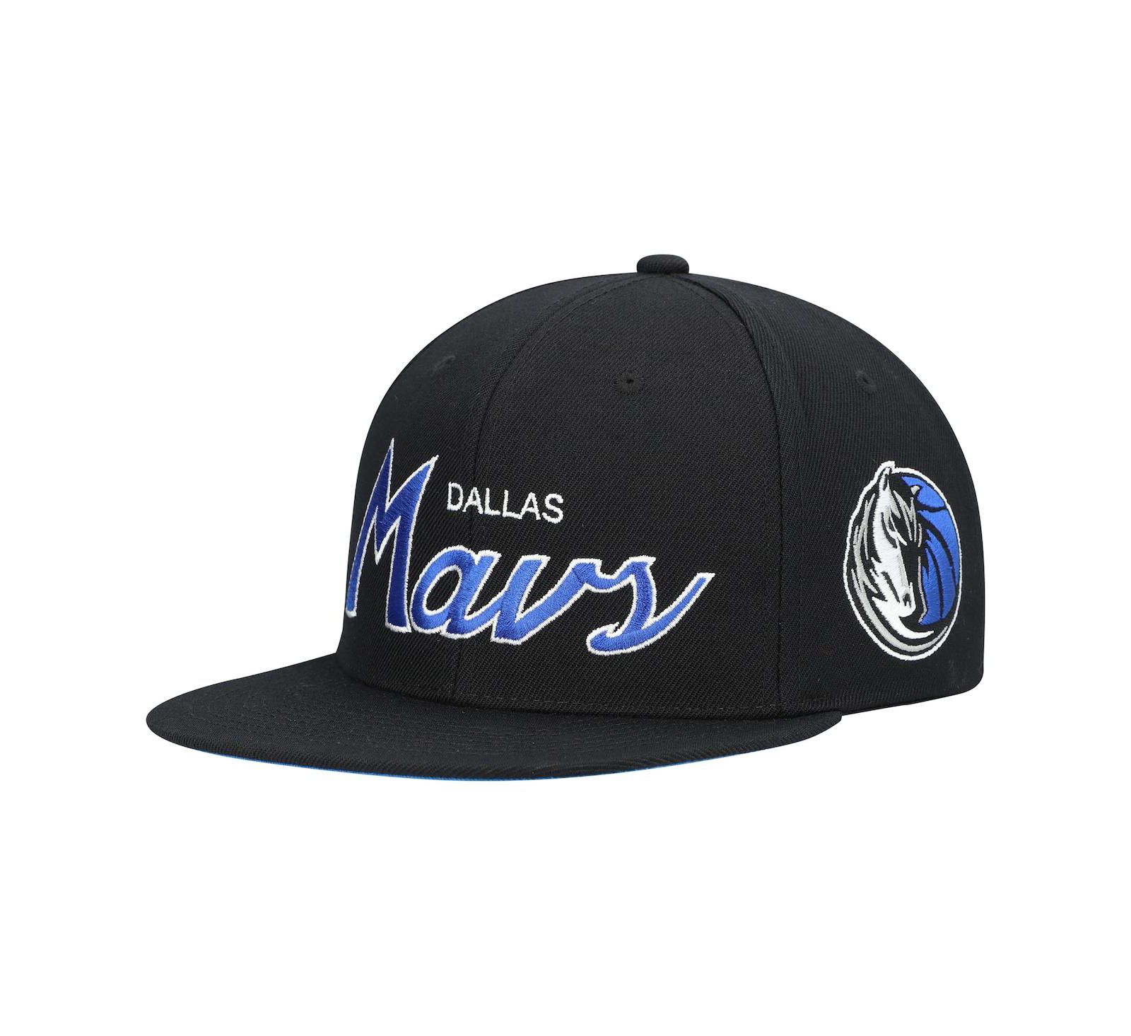 Мужская кепка Mitchell & Ness Dallas Mavericks Hardwood Classics Script 2.0 Snapback Black