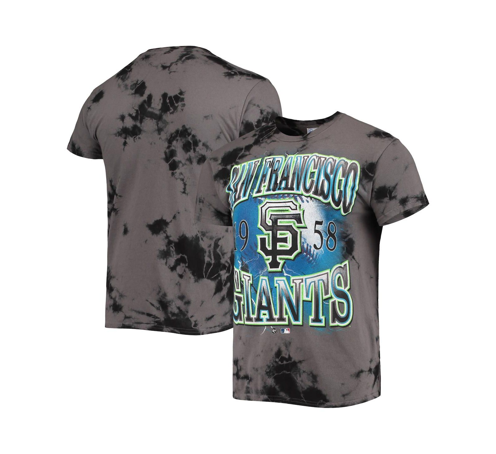 Men's '47 Charcoal San Francisco Giants Wonder Boy Vintage-Like Tubular T-shirt