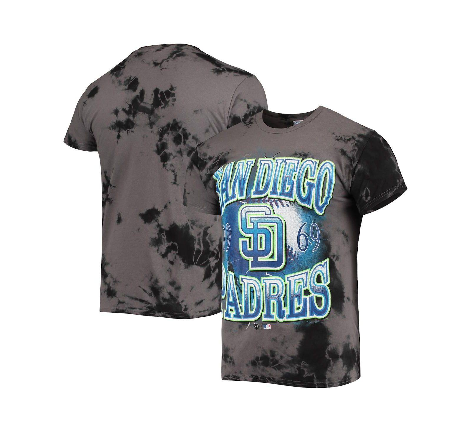 Men's '47 Charcoal San Diego Padres Wonder Boy Vintage-Like Tubular T-shirt