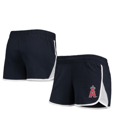 Женские шорты New Era Navy Los Angeles Angels Stretch French Terry