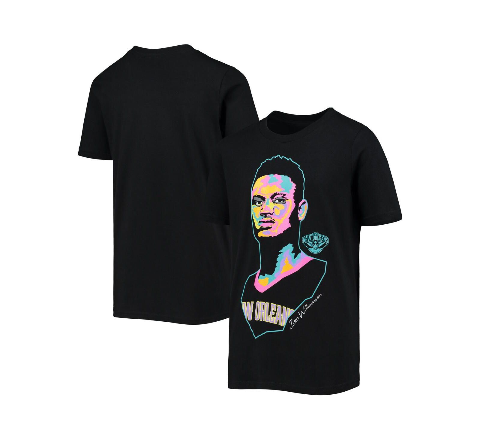 Outerstuff футболка Big Boys Zion Williamson Black New Orleans Pelicans Artist Series