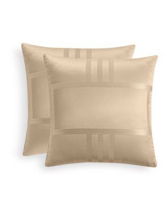 Hotel Collection Structure Gold 2-Pc. Sham Set, European, Exclusively at Macy’s