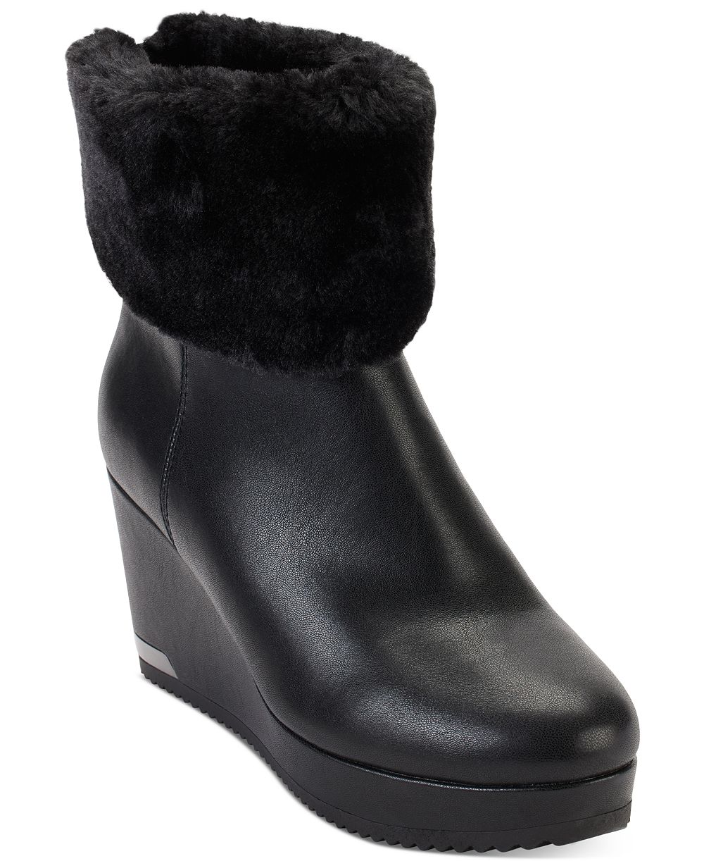 DKNY Women's Nadra Wedge Booties