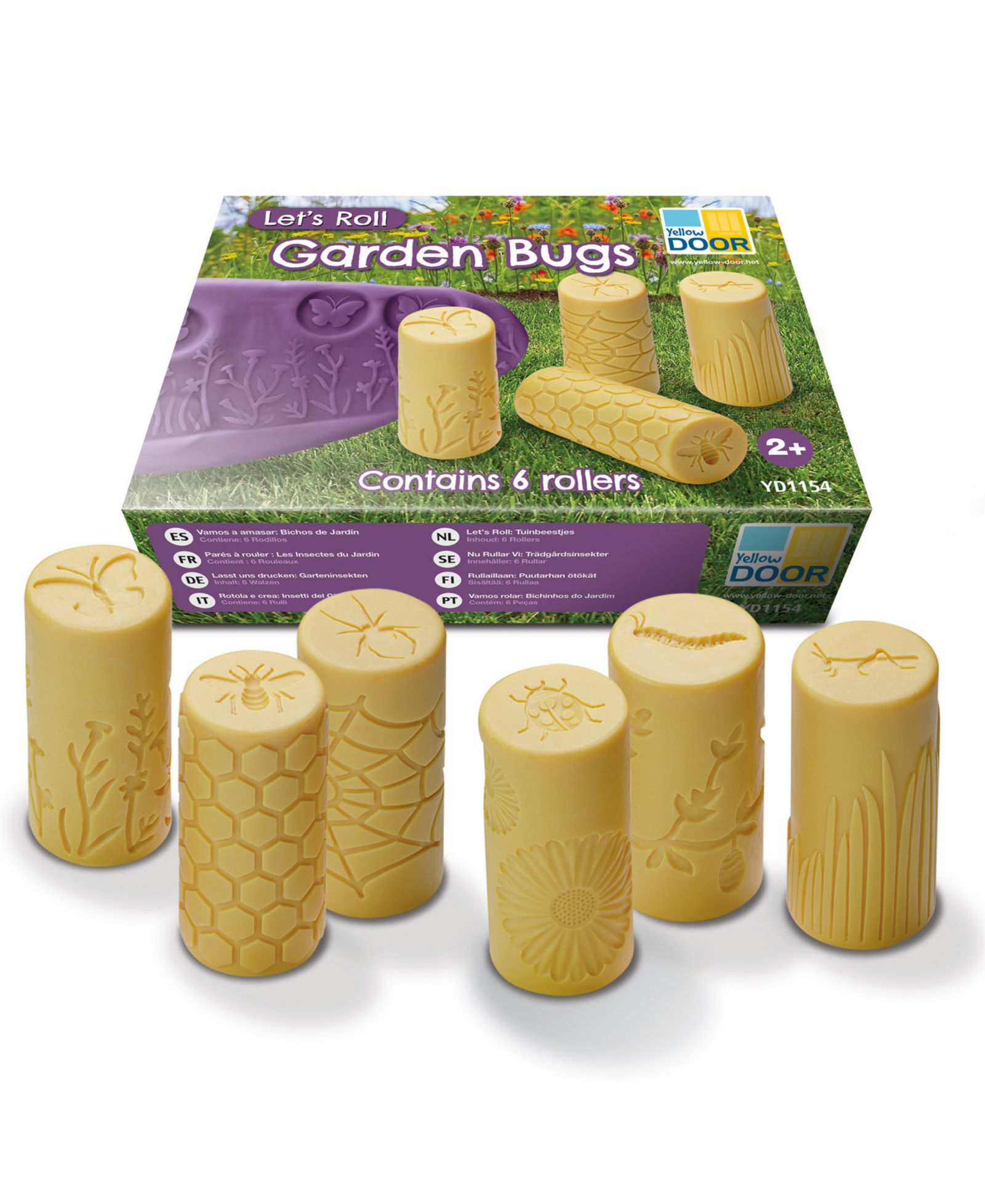Набор садовых фигурок Yellow Door Let's Roll Garden Bugs, 6 шт