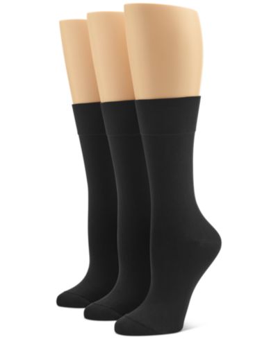 Hue Women's 3-Pk. Ultra-Smooth Crew Socks