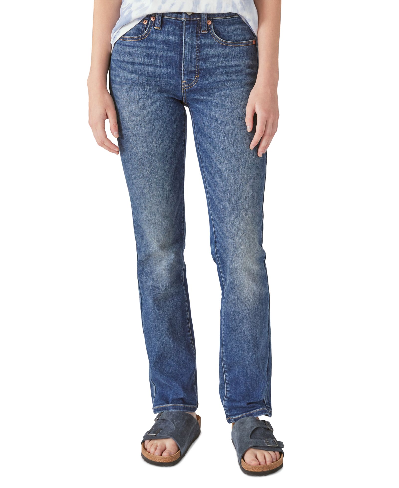 Lucky Brand Женский Zoe High-Rise Straight-Leg Jeans