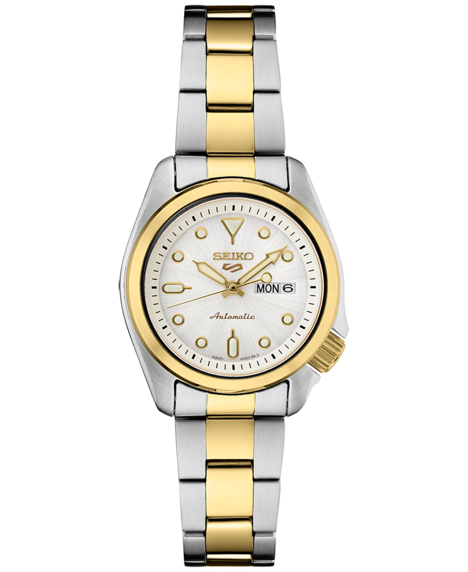 Женские часы Seiko Automatic 5 Sports Two-Tone Stainless Steel, 28mm
