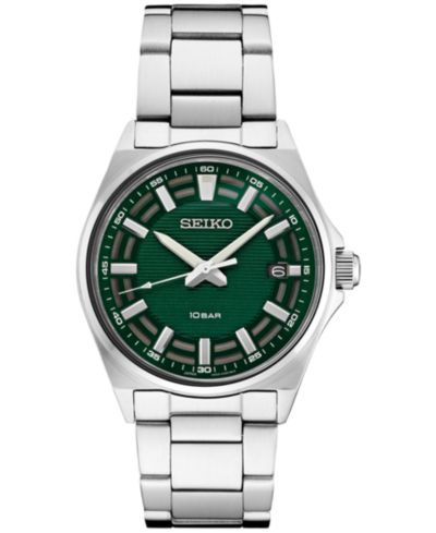 Мужские аналоговые наручные часы Seiko Essentials с браслетом из нержавеющей стали, 40 мм