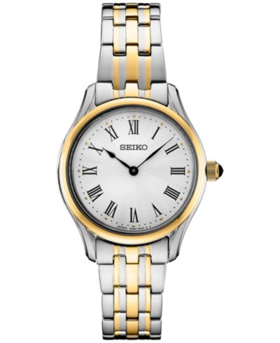 Женские часы Seiko Essentials Two-Tone Stainless Steel Bracelet, 29mm
