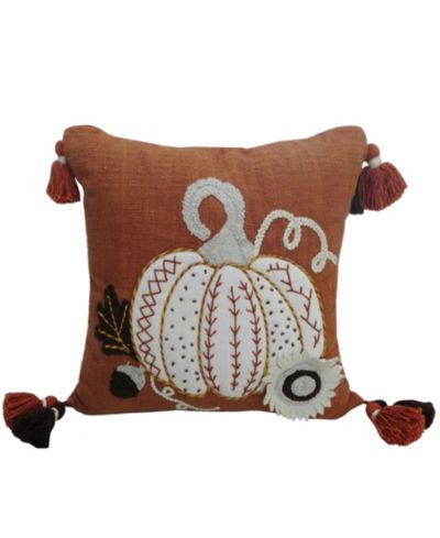 Декоративная подушка Vibhsa Pumpkin Tassels Harvest, 20" x 20"