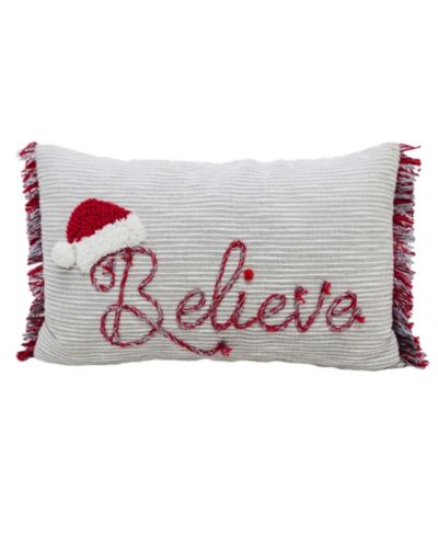 Vibhsa Believe Christmas Decorative Pillow, 14" x 24"