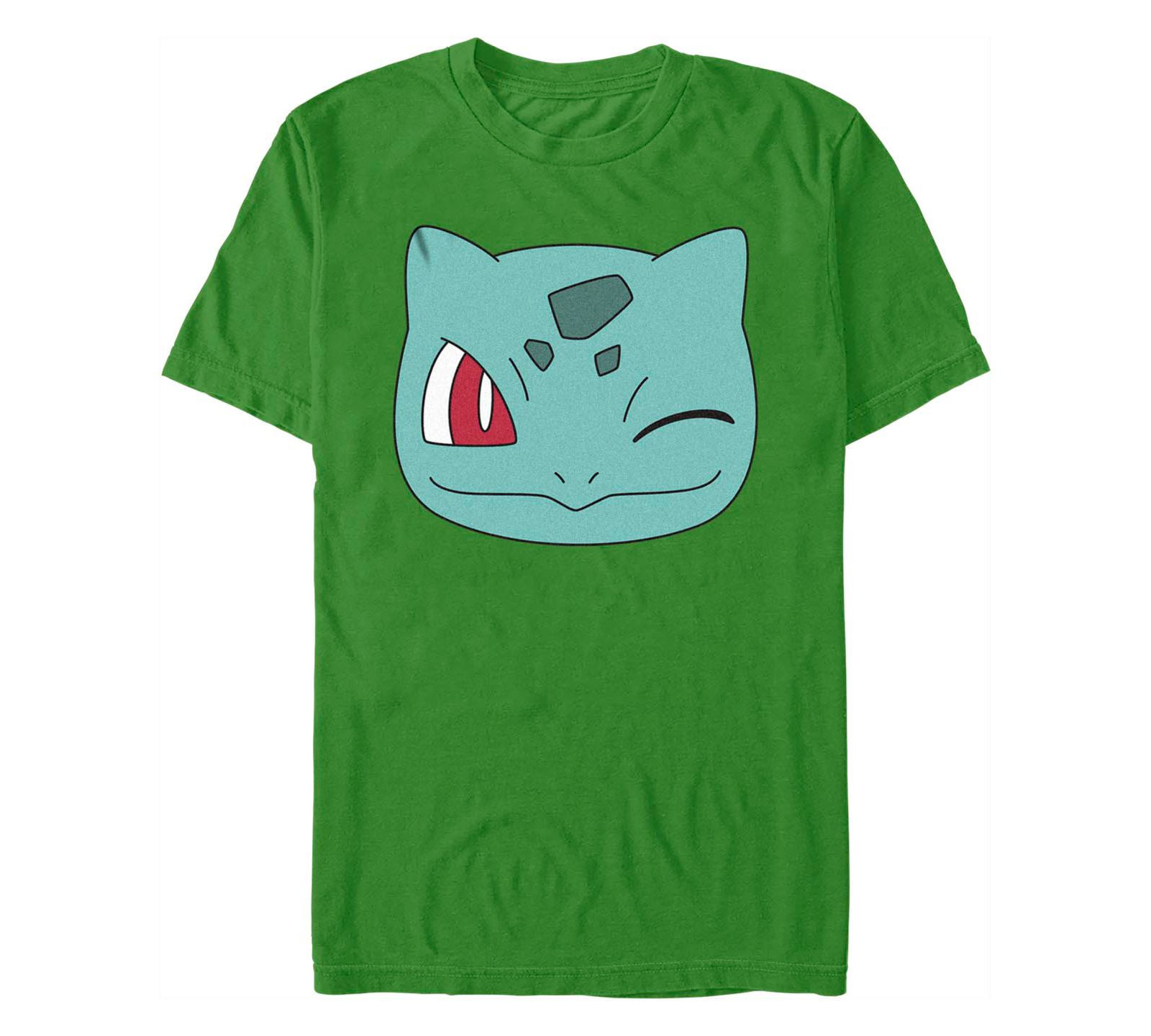 Men's Pokemon Bulbasaur Face Short Sleeve T-shirt