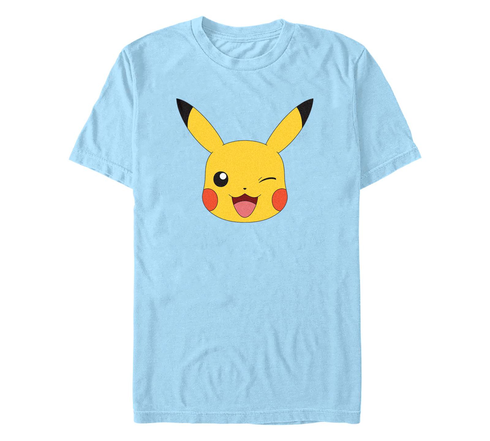 Men's Pokemon Pikachu Big Face Short Sleeve T-shirt