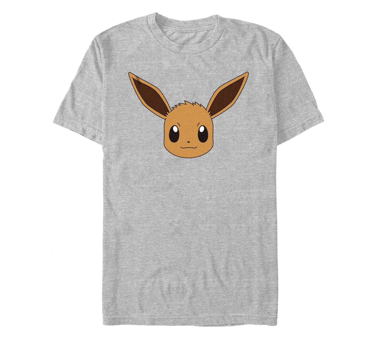 Men's Pokemon Eevee Face Short Sleeve T-shirt