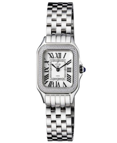 Часы Gevril Women's Milan Swiss Quartz серебристые из нержавеющей стали 27.5mm