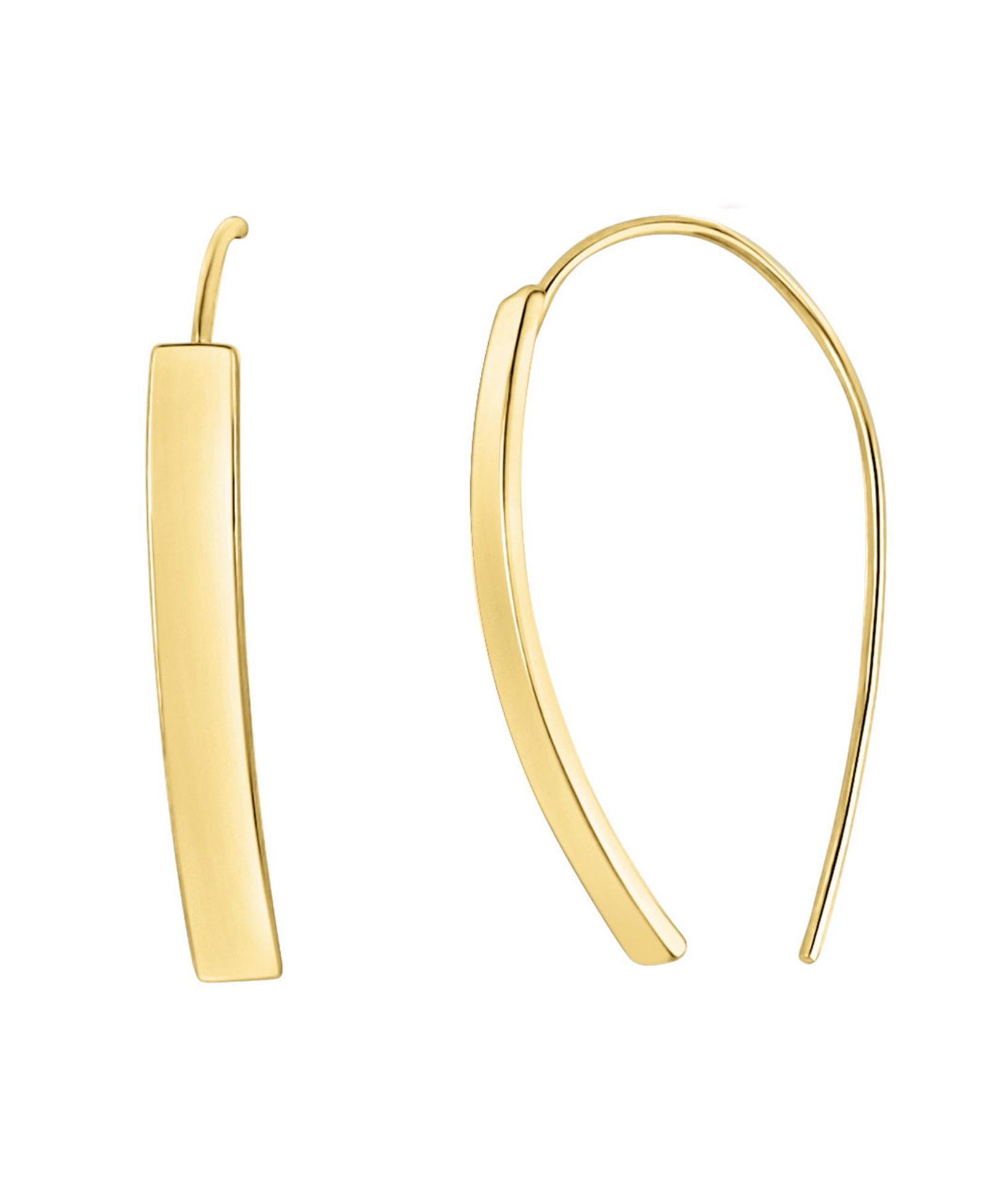 Серьга And Now This Rectangular Wire Hook