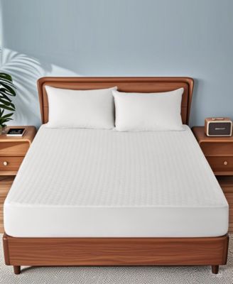 UNIKOME Cooling Waterproof 18" Mattress Protector, Queen