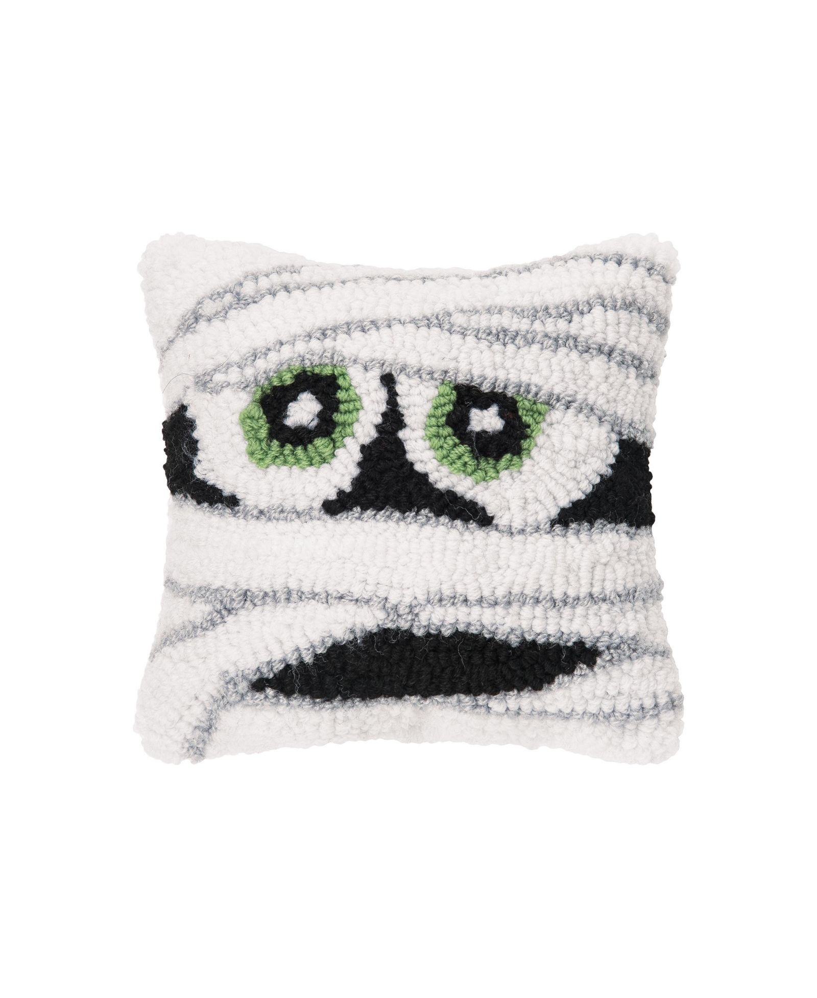 Маленькая декоративная подушка Mummy Face 8" x 8" для Хэллоуина