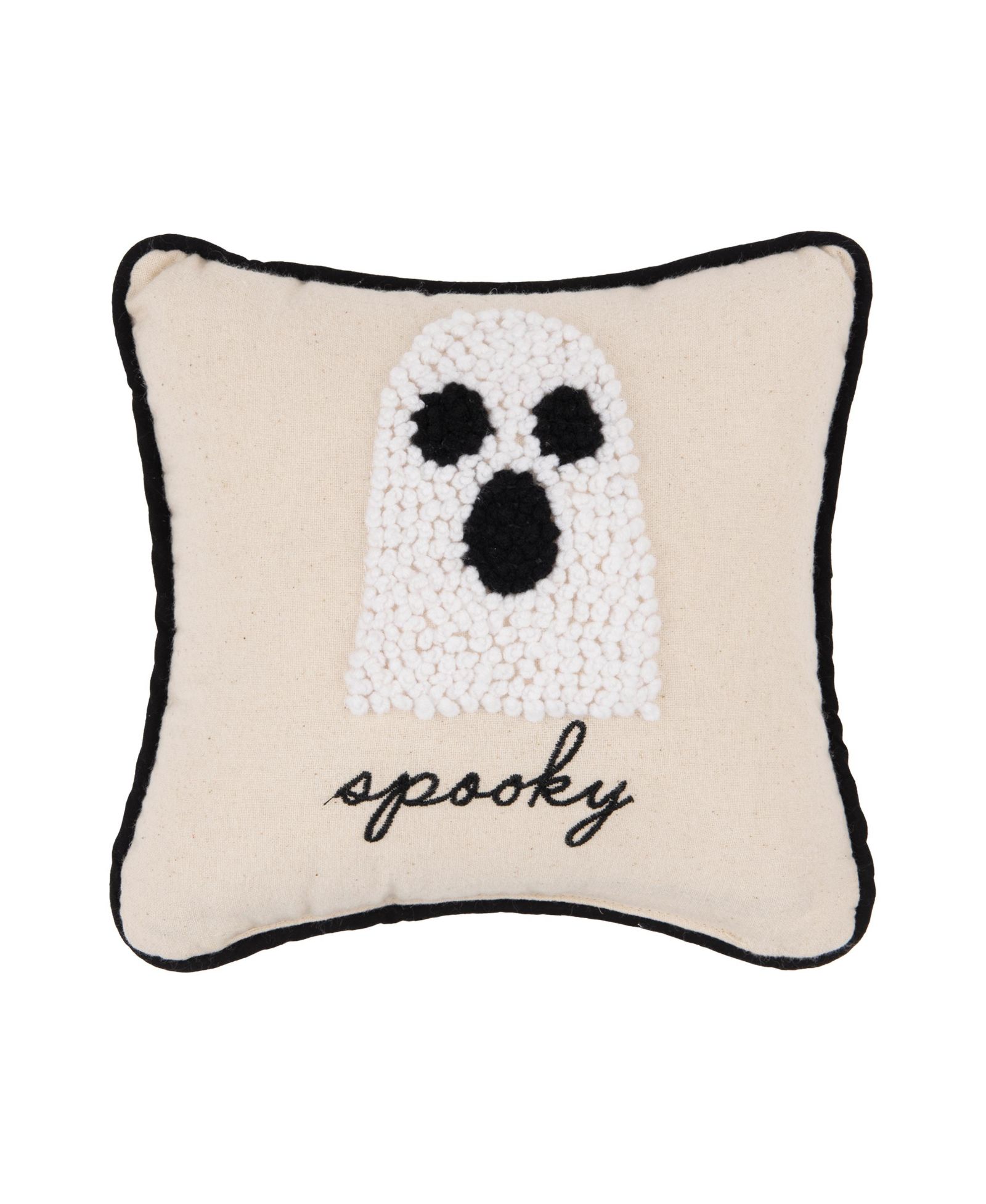 C&F Home Halloween Ghost French Knot Small/Petite Accent Pillow, 8" x 8