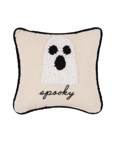 C&F Home Halloween Ghost French Knot Декоративная подушка Petite, 8" x 8