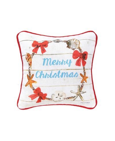 C&F Home декоративная подушка Merry Christmas Shell, 8" x 8"