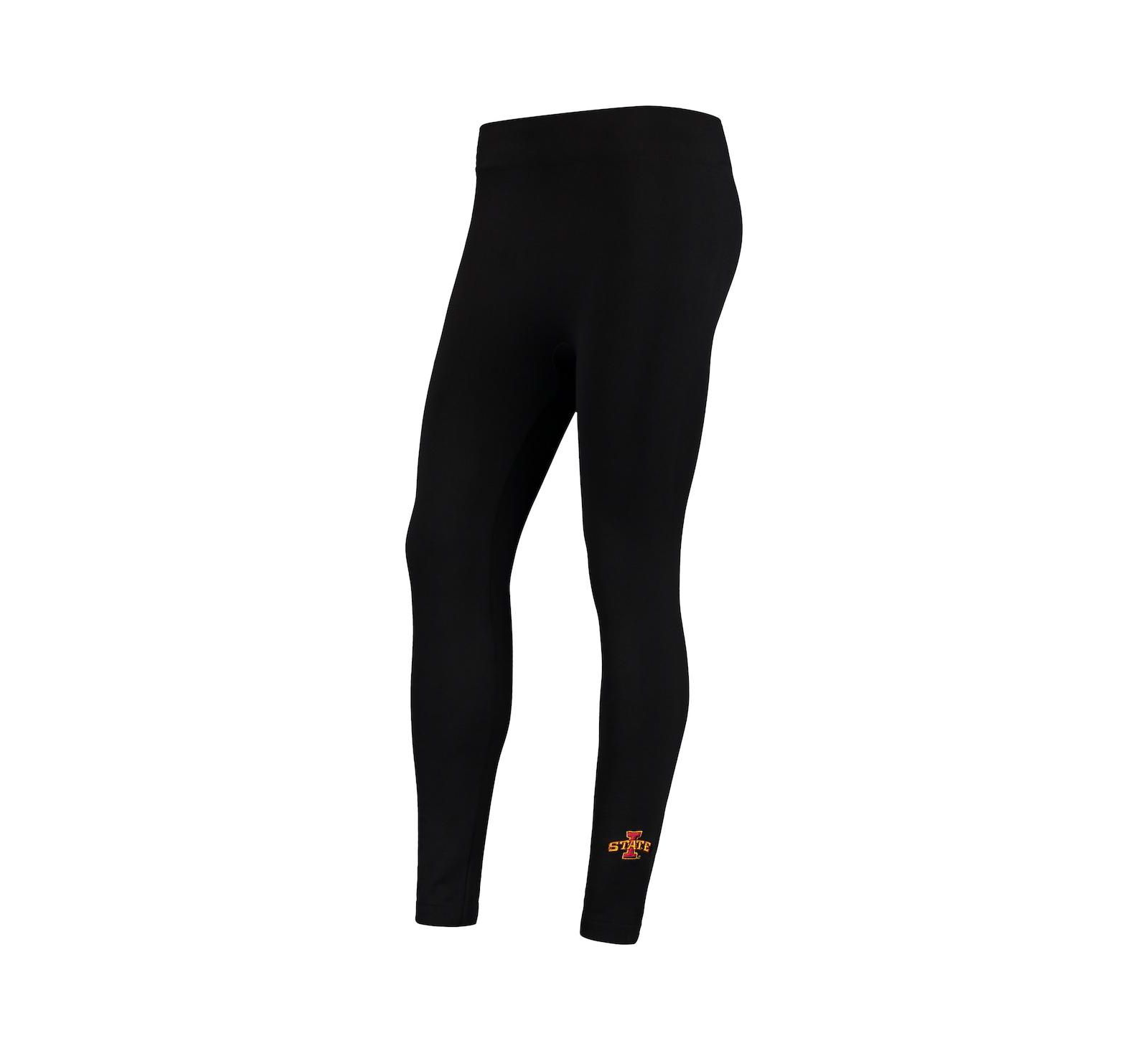 Женские флисовые леггинсы ZooZats Black Iowa State Cyclones Fleece Leggings