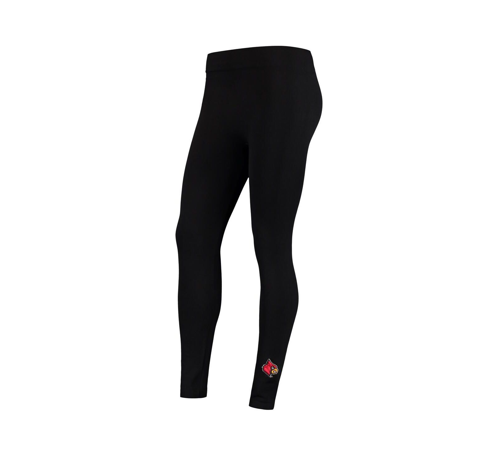 Женские леггинсы ZooZatz Black Louisville Cardinals из флиса