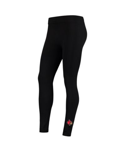 Женские леггинсы ZooZatz Black Louisville Cardinals из флиса