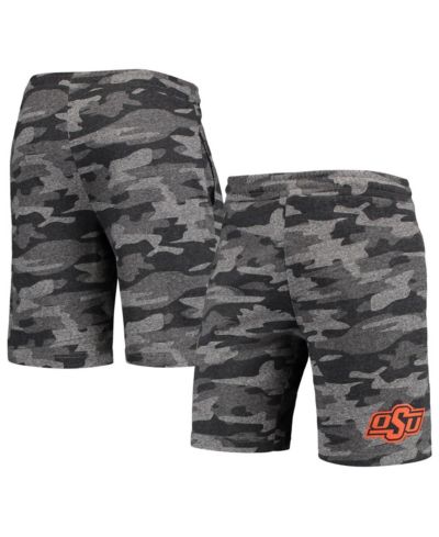 Men's Concepts Sport Charcoal, Gray Oklahoma State Cowboys Camo Backup Terry Jam Lounge Shorts