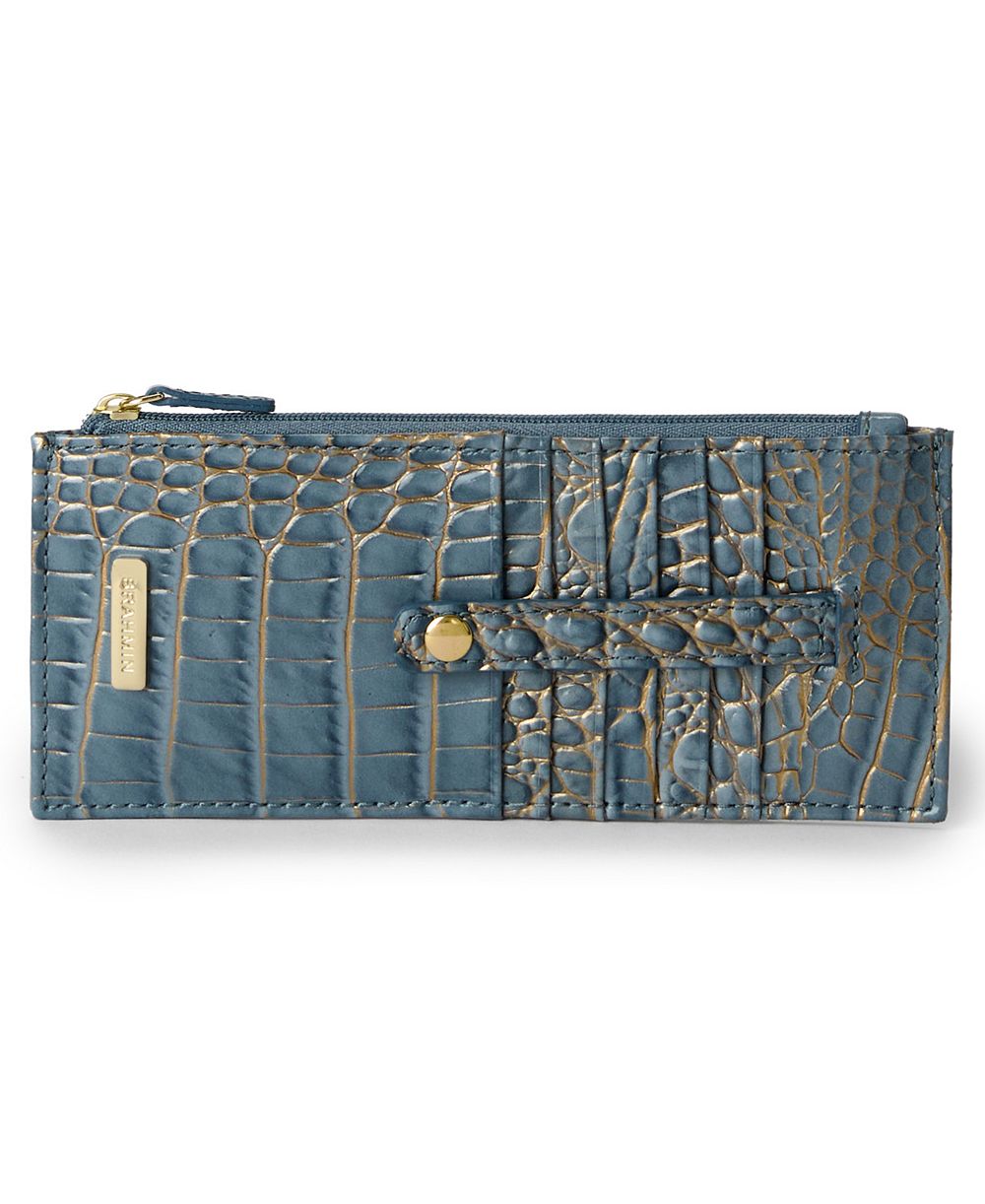 Brahmin Credit Card Melbourne Embossed Leather Wallet