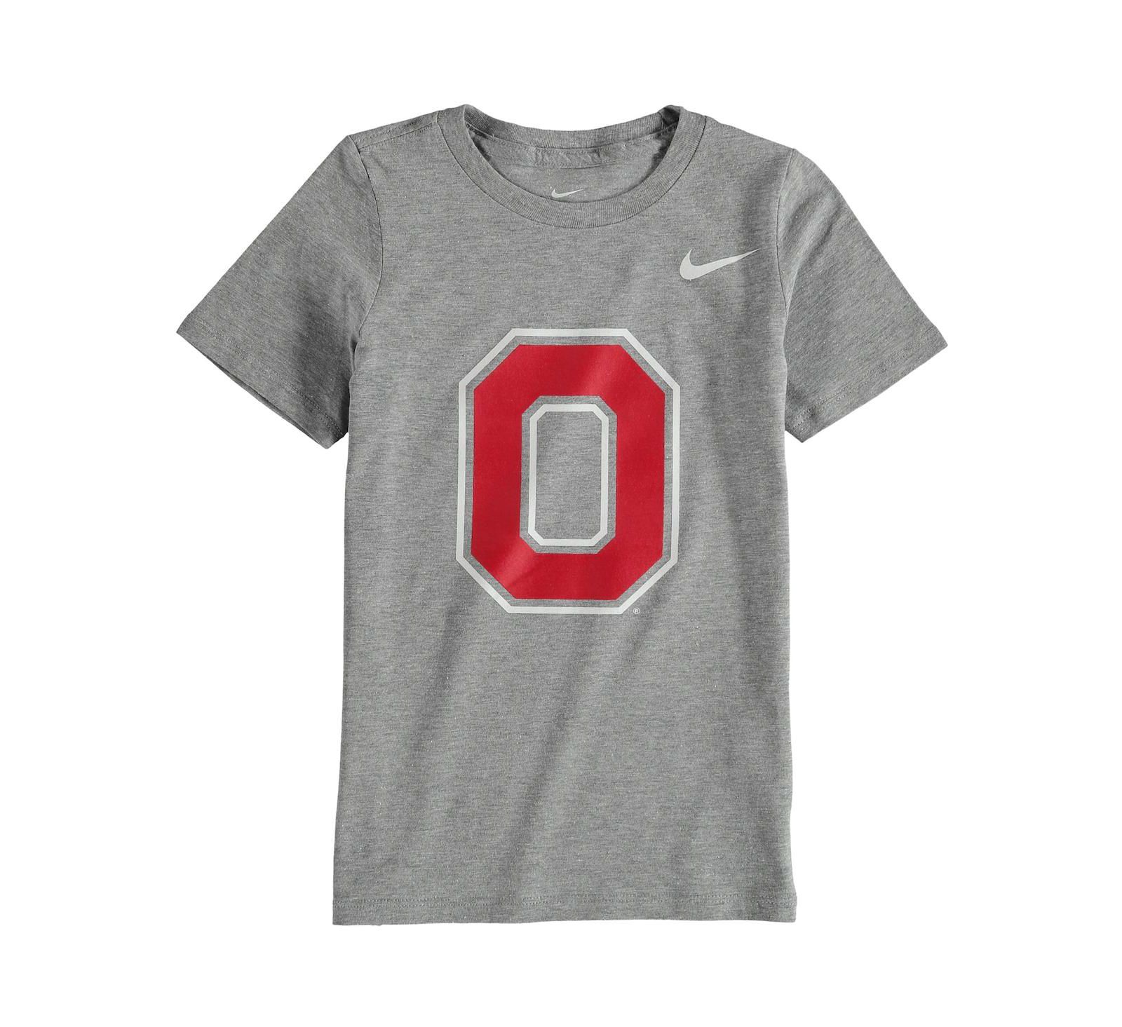 Nike детская футболка Ohio State Buckeyes Logo, Charcoal