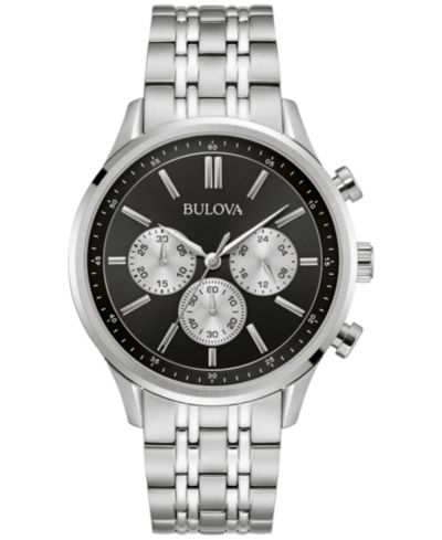Мужские часы Bulova Chronograph Classic Stainless Steel Bracelet 42mm