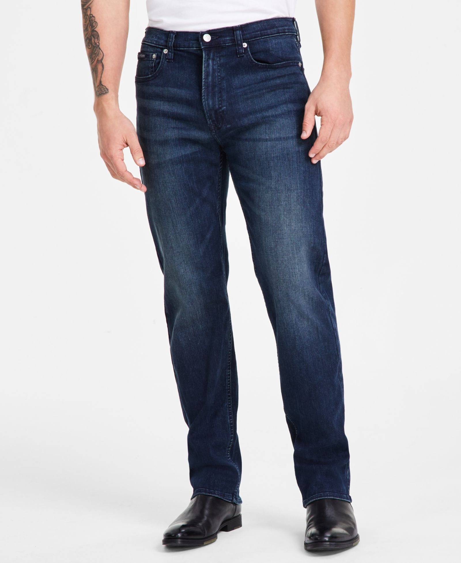 Calvin Klein Мужские джинсы Straight Fit Stretch
