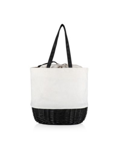 Coronado Canvas and Willow Basket Tote