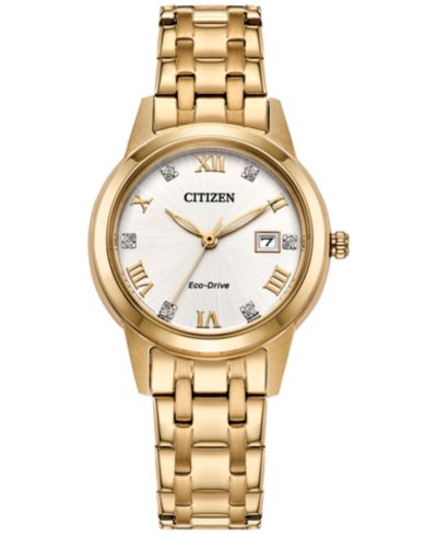 Citizen часы женские Classic Gold-Tone Stainless Steel, 29mm