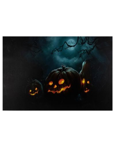 Настенный декор LED Lighted Spooky Halloween Jack-O-Lanterns Canvas Wall Art, 23.5" x 15.75"
