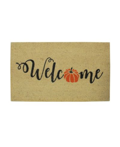 Коврик для двери Pumpkin "Welcome" Fall Harvest, 18" x 30"