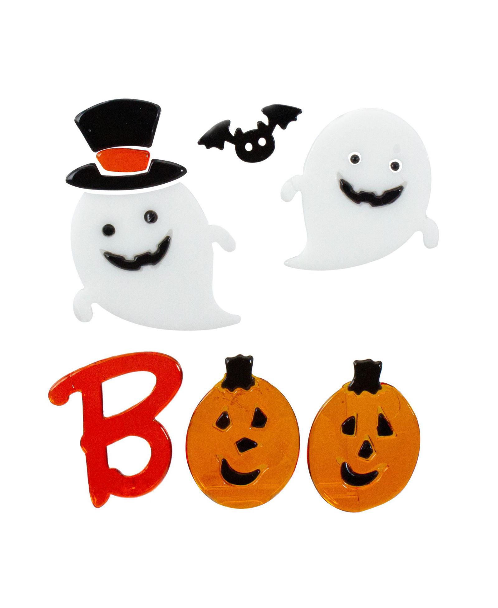 Набор наклеек на окно Halloween Pumpkin and Ghost 6 Piece