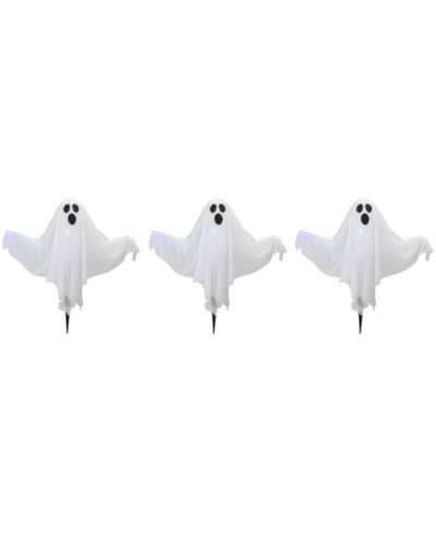 Набор светящихся колышков для газона Halloween Ghost, 3 шт.