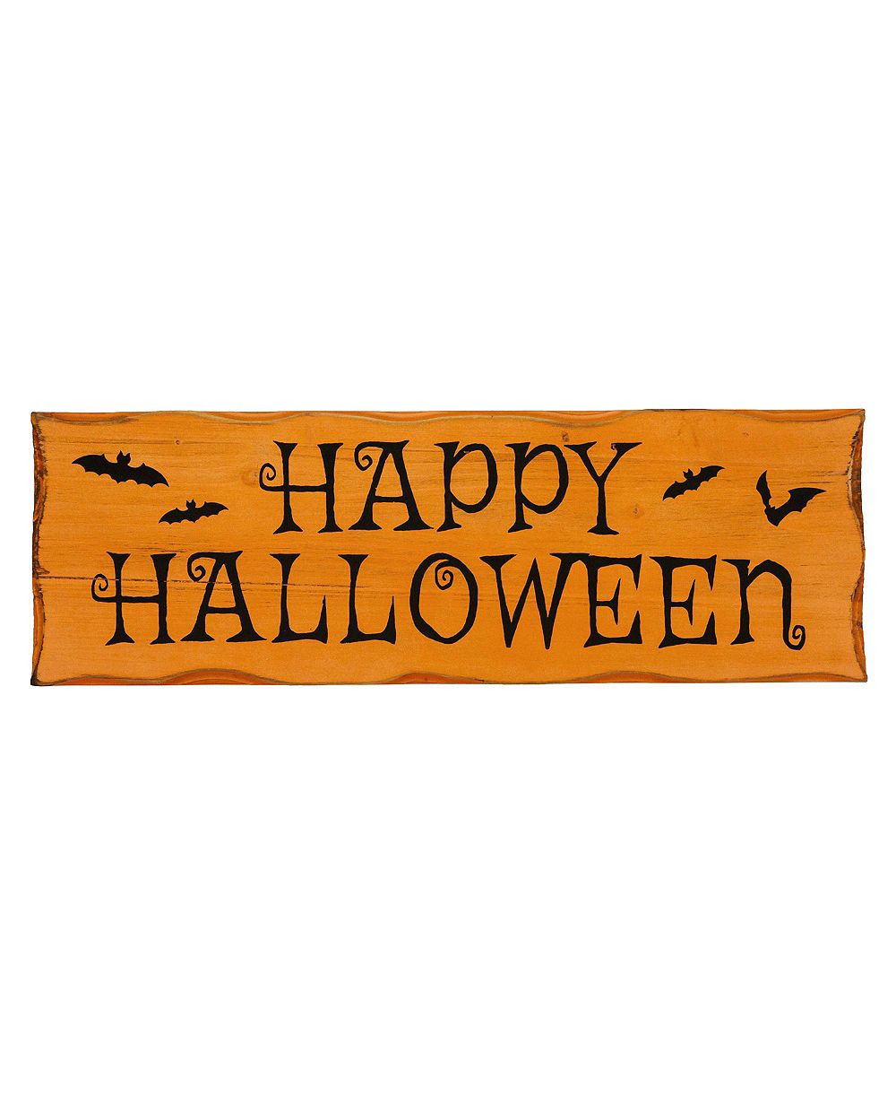 Деревянная настенная табличка Northlight Happy Halloween с летучими мышами, 24"