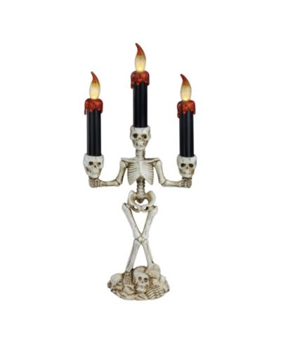 Подсвечник Northlight Dripping Candle Skeleton Halloween Candelabra, 14.5"