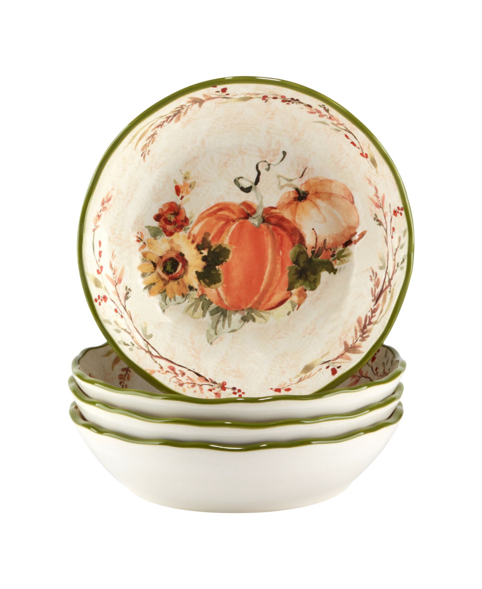 Harvest Morning Soup Bowls, Set of 4